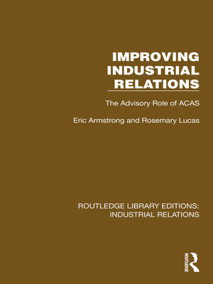 cover image of Improving Industrial Relations